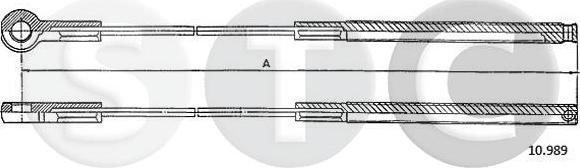 STC T480938 - Kabel, dayanacaq əyləci furqanavto.az