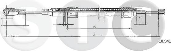 STC T480924 - Kabel, dayanacaq əyləci furqanavto.az