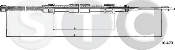 STC T480313 - Kabel, dayanacaq əyləci furqanavto.az