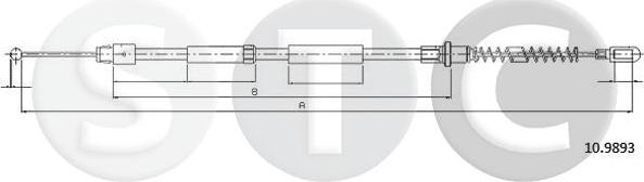 STC T481021 - Kabel, dayanacaq əyləci furqanavto.az