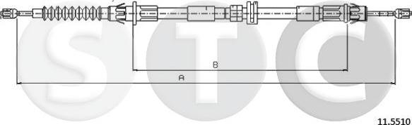 STC T481801 - Kabel, dayanacaq əyləci furqanavto.az