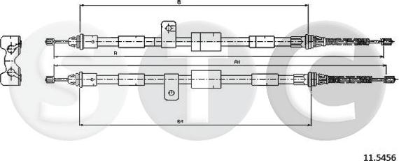 STC T481823 - Kabel, dayanacaq əyləci furqanavto.az