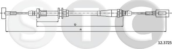 STC T481395 - Kabel, dayanacaq əyləci furqanavto.az