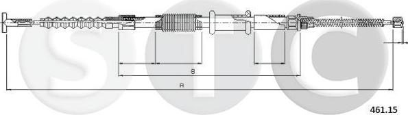 STC T481316 - Kabel, dayanacaq əyləci furqanavto.az