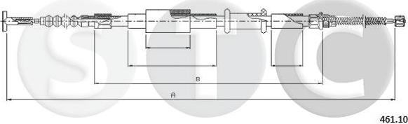 STC T481313 - Kabel, dayanacaq əyləci furqanavto.az