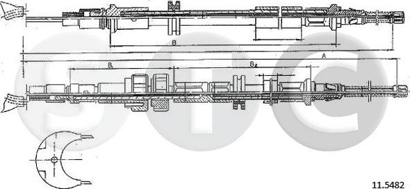 STC T481778 - Kabel, dayanacaq əyləci furqanavto.az