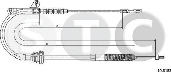 STC T483569 - Kabel, dayanacaq əyləci furqanavto.az