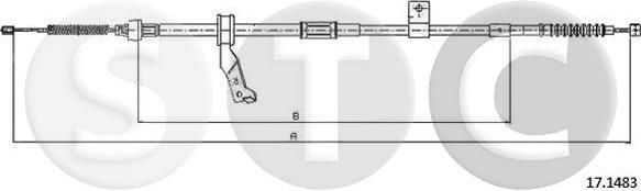 STC T483527 - Kabel, dayanacaq əyləci furqanavto.az