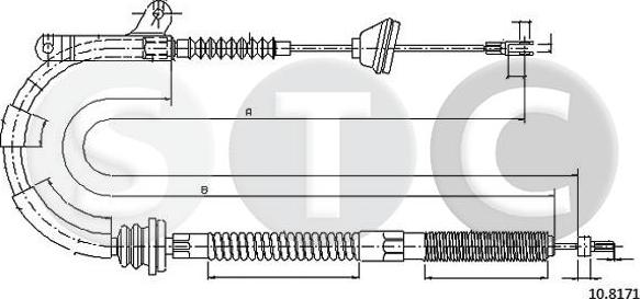 STC T483574 - Kabel, dayanacaq əyləci furqanavto.az