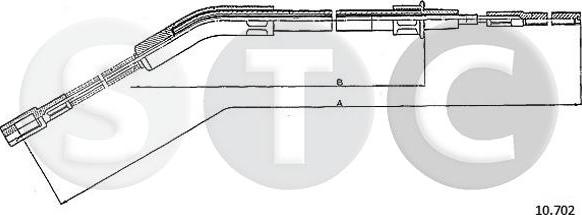 STC T483695 - Kabel, dayanacaq əyləci furqanavto.az