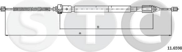 STC T483082 - Kabel, dayanacaq əyləci furqanavto.az