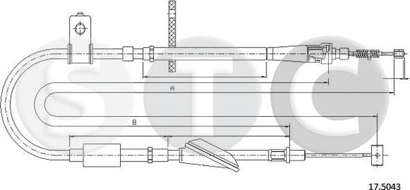 STC T483344 - Kabel, dayanacaq əyləci furqanavto.az