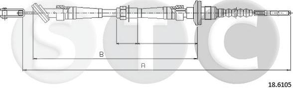 STC T483314 - Debriyaj kabeli furqanavto.az