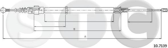 STC T483251 - Kabel, dayanacaq əyləci furqanavto.az