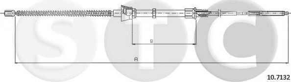 STC T483738 - Kabel, dayanacaq əyləci furqanavto.az