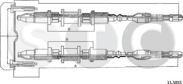 STC T482499 - Kabel, dayanacaq əyləci furqanavto.az