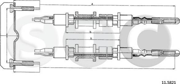 STC T482488 - Kabel, dayanacaq əyləci furqanavto.az