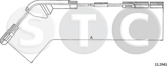 STC T482501 - Kabel, dayanacaq əyləci furqanavto.az