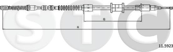 STC T482517 - Kabel, dayanacaq əyləci furqanavto.az