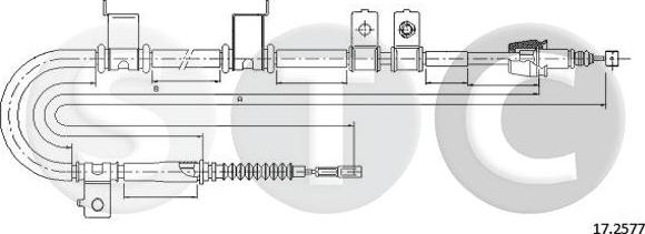 STC T482006 - Kabel, dayanacaq əyləci furqanavto.az