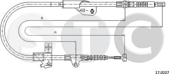 STC T482323 - Kabel, dayanacaq əyləci furqanavto.az