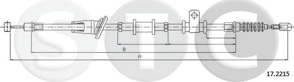 STC T482275 - Kabel, dayanacaq əyləci furqanavto.az