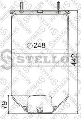 Stellox 90-40040-SX - Körük, pnevmatik asqı furqanavto.az