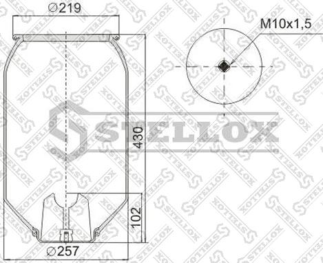 Stellox 90-08093-SX - Körük, pnevmatik asqı furqanavto.az