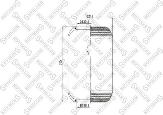 Stellox 90-36341-SX - Körük, pnevmatik asqı furqanavto.az