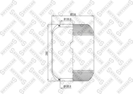 Stellox 90-36338-SX - Körük, pnevmatik asqı furqanavto.az