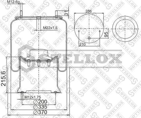 Stellox 90-29261-SX - Körük, pnevmatik asqı furqanavto.az