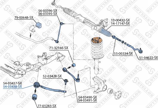 Stellox 54-03438-SX - Yolun idarəedici qolu furqanavto.az