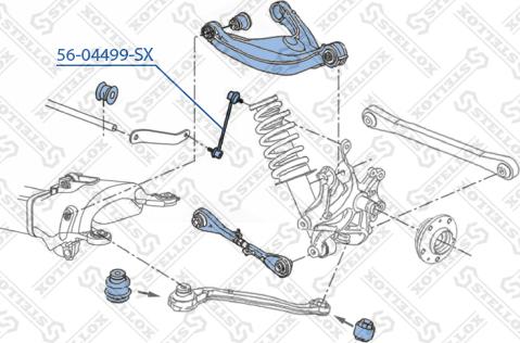 Stellox 56-04499-SX - Çubuq / Strut, stabilizator furqanavto.az