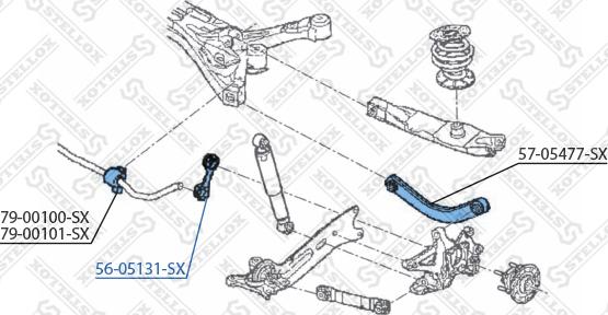 Stellox 56-05131-SX - Çubuq / Strut, stabilizator furqanavto.az