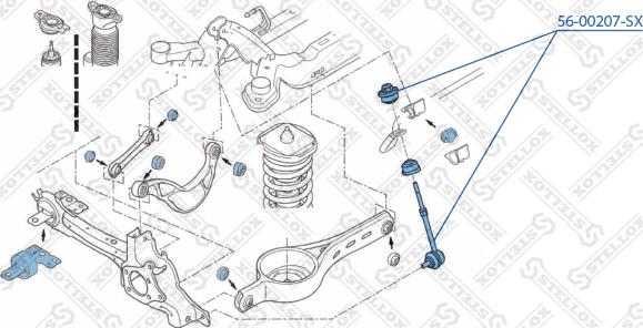 Stellox 56-00207-SX - Çubuq / Strut, stabilizator furqanavto.az