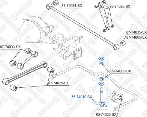 Stellox 56-74010-SX - Çubuq / Strut, stabilizator furqanavto.az