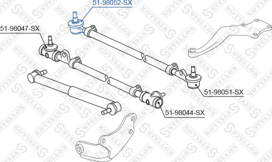 Stellox 51-98052-SX - Bağlama çubuğunun sonu furqanavto.az