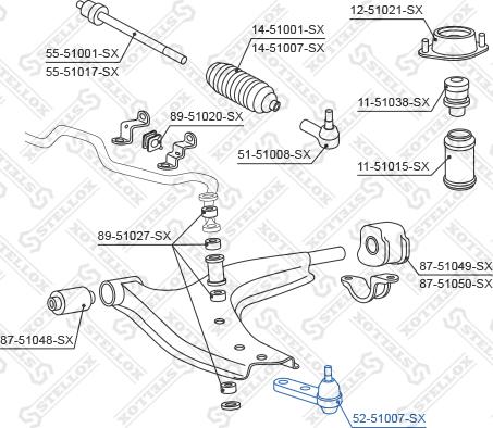 Stellox 52-51007-SX - Billi birləşmə furqanavto.az