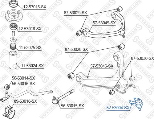 Stellox 52-53004-SX - Billi birləşmə furqanavto.az