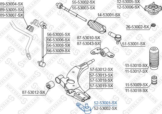 Stellox 52-53001-SX - Billi birləşmə furqanavto.az