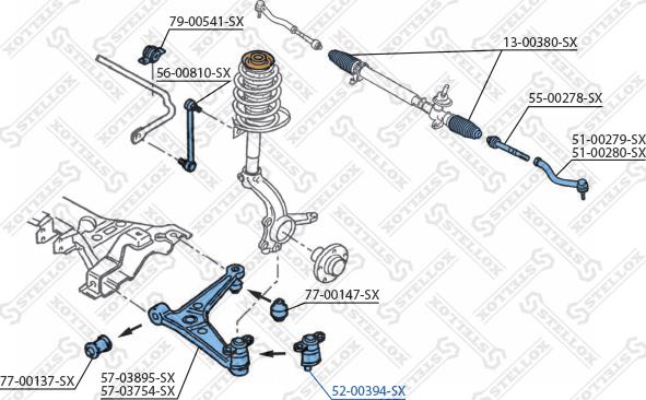 Stellox 52-00394-SX - Billi birləşmə furqanavto.az