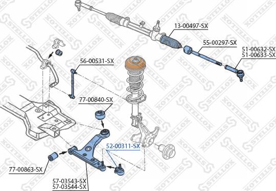 Stellox 52-00311-SX - Billi birləşmə furqanavto.az