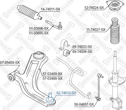 Stellox 52-74012-SX - Billi birləşmə furqanavto.az