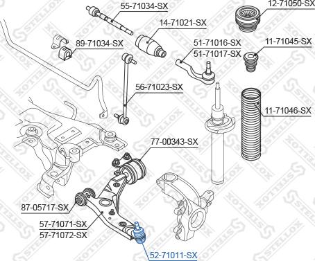 Stellox 52-71011-SX - Billi birləşmə furqanavto.az