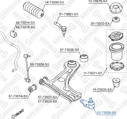 Stellox 52-73006-SX - Billi birləşmə furqanavto.az