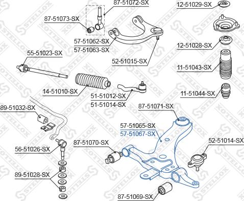 Stellox 57-51067-SX - Yolun idarəedici qolu furqanavto.az