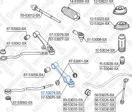 Stellox 57-53074-SX - Yolun idarəedici qolu furqanavto.az