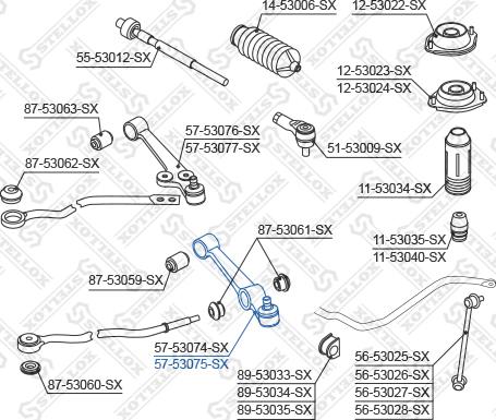 Stellox 57-53075-SX - Yolun idarəedici qolu furqanavto.az