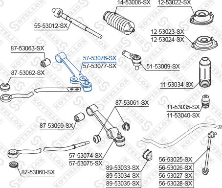 Stellox 57-53076-SX - Yolun idarəedici qolu furqanavto.az