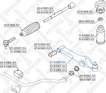 Stellox 57-61006-SX - Yolun idarəedici qolu furqanavto.az